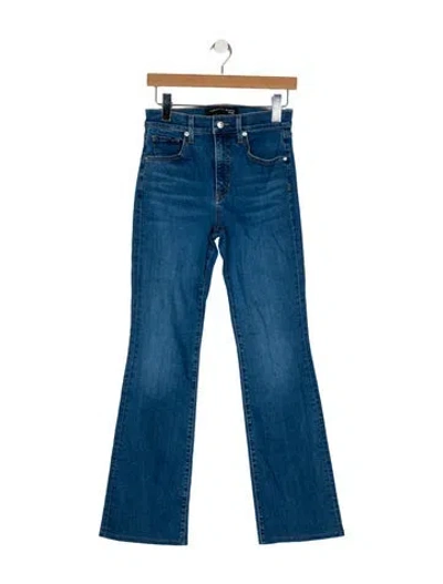 Pre-owned Veronica Beard High-rise Straight Leg Jeans In Blue