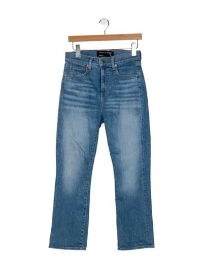 Pre-owned Veronica Beard High-rise Straight Leg Jeans In Blue