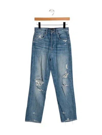 Pre-owned Veronica Beard High-rise Straight Leg Jeans In Blue