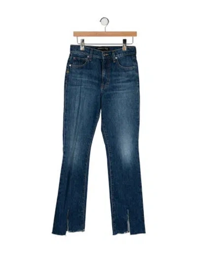 Pre-owned Veronica Beard High-rise Straight Leg Jeans In Blue