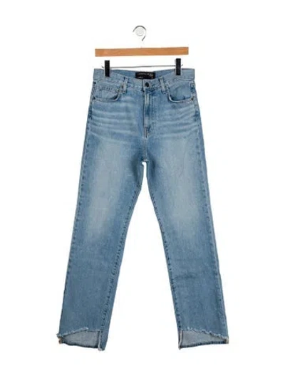 Pre-owned Veronica Beard High-rise Straight Leg Jeans In Blue