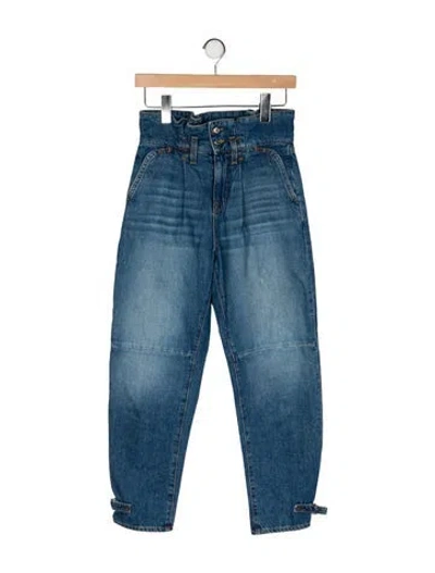 Pre-owned Veronica Beard High-rise Straight Leg Jeans In Blue