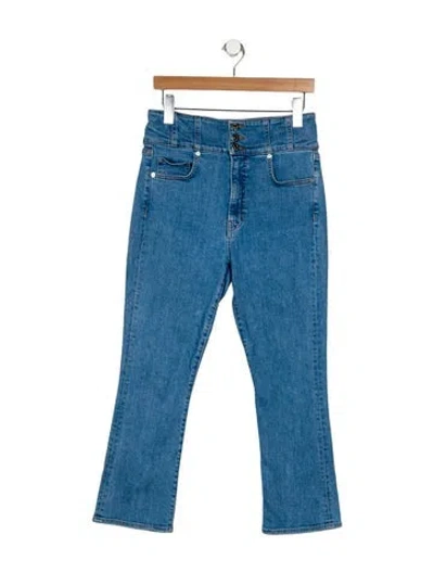Pre-owned Veronica Beard High-rise Straight Leg Jeans In Blue