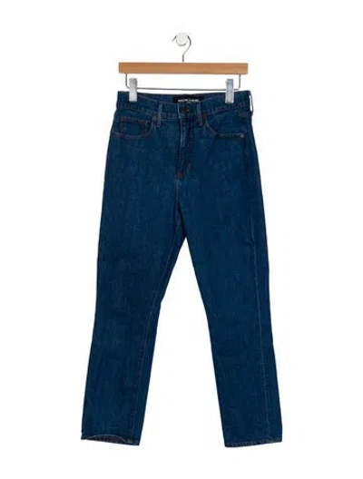 Pre-owned Veronica Beard High-rise Straight Leg Jeans In Blue