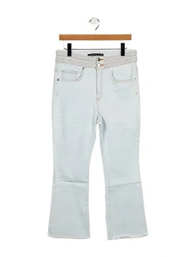 Pre-owned Veronica Beard High-rise Straight Leg Jeans In Blue