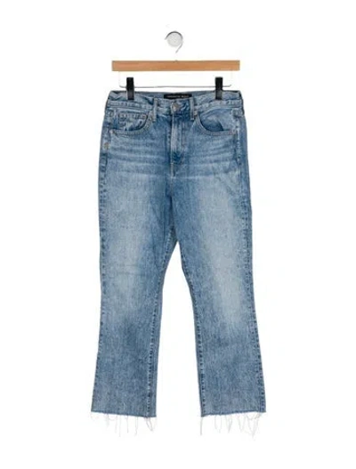 Pre-owned Veronica Beard High-rise Straight Leg Jeans In Blue