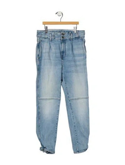 Pre-owned Veronica Beard High-rise Straight Leg Jeans In Blue