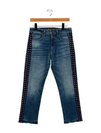 Pre-owned Veronica Beard High-rise Straight Leg Jeans In Blue