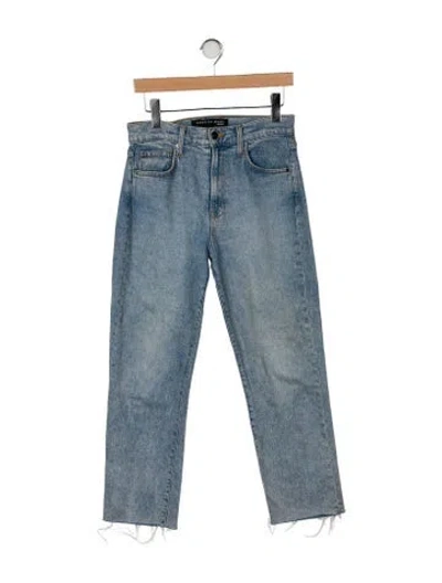 Pre-owned Veronica Beard High-rise Straight Leg Jeans In Blue