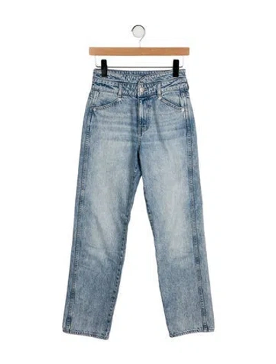 Pre-owned Veronica Beard High-rise Straight Leg Jeans In Blue