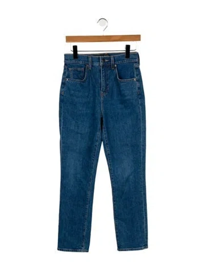 Pre-owned Veronica Beard High-rise Straight Leg Jeans In Blue