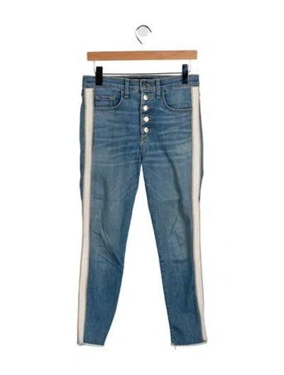 Pre-owned Veronica Beard High-rise Straight Leg Jeans In Blue