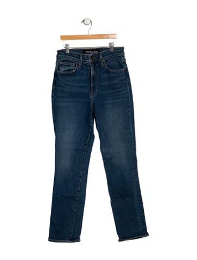 Pre-owned Veronica Beard High-rise Straight Leg Jeans In Blue