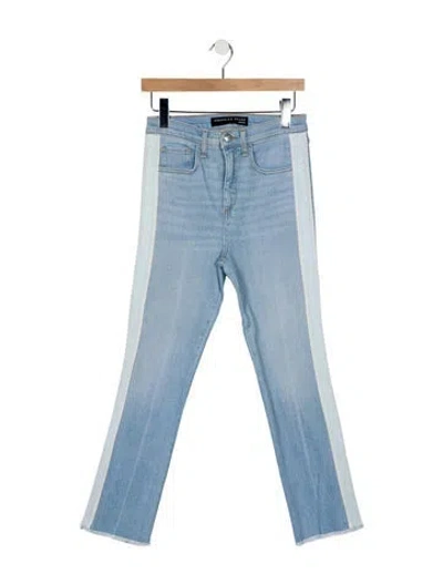 Pre-owned Veronica Beard High-rise Straight Leg Jeans In Blue