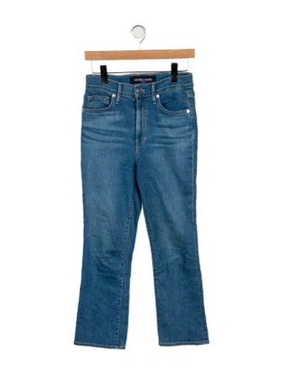 Pre-owned Veronica Beard High-rise Straight Leg Jeans In Blue