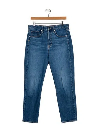 Pre-owned Veronica Beard High-rise Straight Leg Jeans In Blue