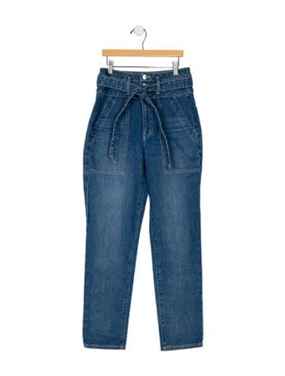 Pre-owned Veronica Beard High-rise Straight Leg Jeans In Blue
