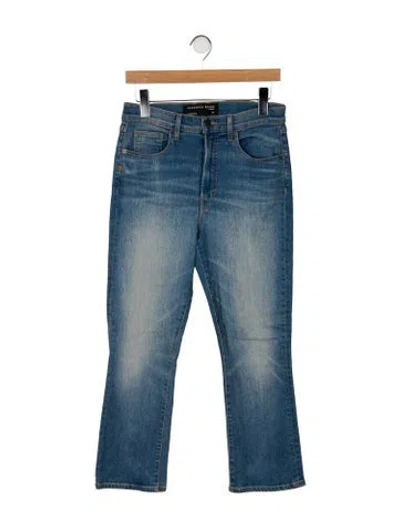 Pre-owned Veronica Beard High-rise Straight Leg Jeans In Blue