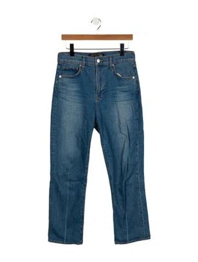 Pre-owned Veronica Beard High-rise Straight Leg Jeans In Blue