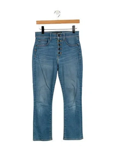 Pre-owned Veronica Beard High-rise Straight Leg Jeans In Blue