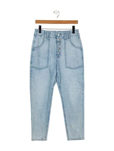 Pre-owned Veronica Beard High-rise Straight Leg Jeans In Blue