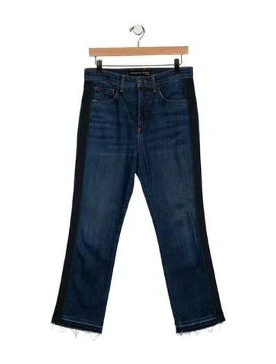 Pre-owned Veronica Beard High-rise Straight Leg Jeans In Blue