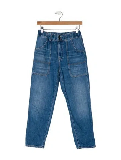 Pre-owned Veronica Beard High-rise Straight Leg Jeans In Blue