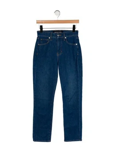 Pre-owned Veronica Beard High-rise Straight Leg Jeans In Blue