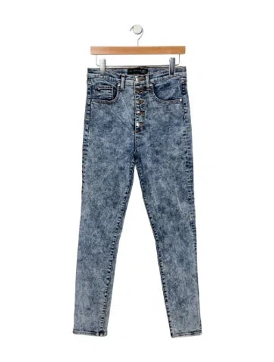 Pre-owned Veronica Beard High-rise Straight Leg Jeans In Blue