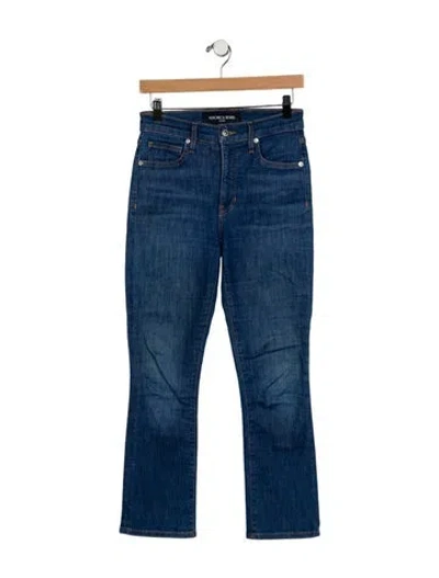 Pre-owned Veronica Beard High-rise Straight Leg Jeans In Blue