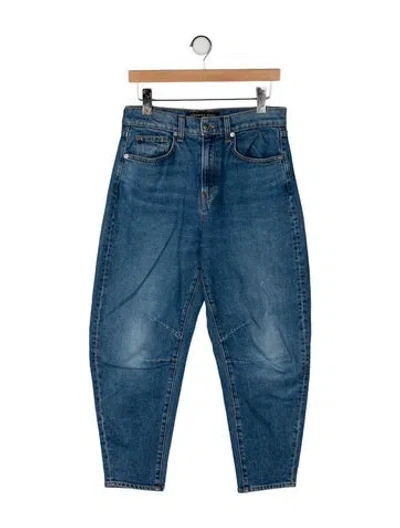 Pre-owned Veronica Beard High-rise Straight Leg Jeans In Blue