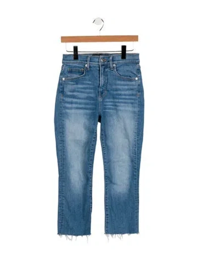 Pre-owned Veronica Beard High-rise Straight Leg Jeans In Blue