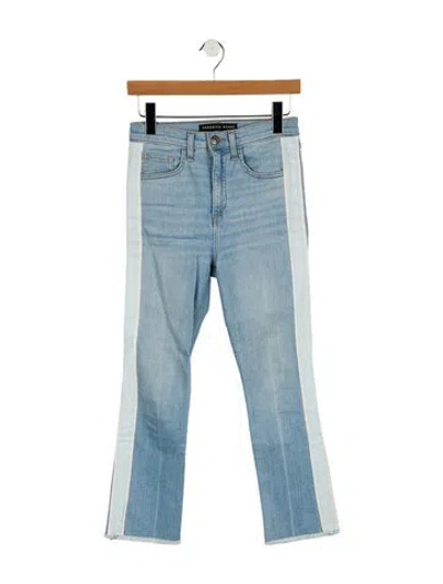 Pre-owned Veronica Beard High-rise Straight Leg Jeans In Blue