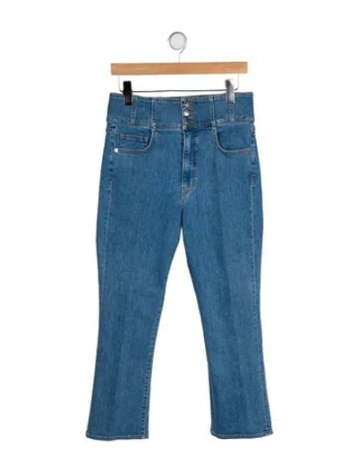 Pre-owned Veronica Beard High-rise Straight Leg Jeans In Blue