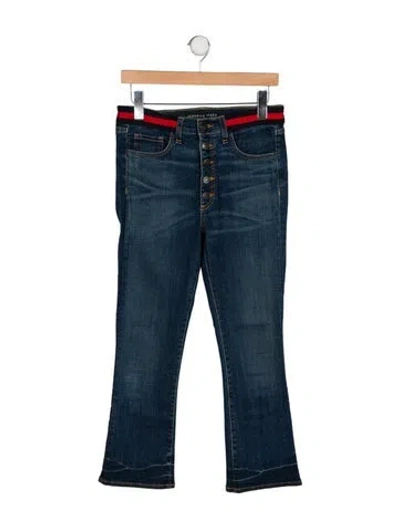 Pre-owned Veronica Beard High-rise Straight Leg Jeans In Blue