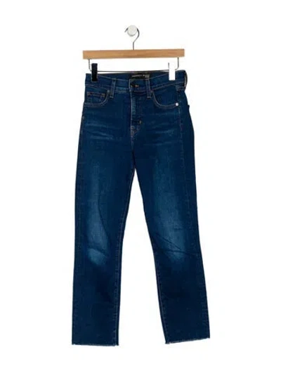 Pre-owned Veronica Beard High-rise Straight Leg Jeans In Blue