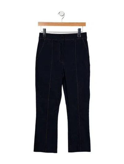 Pre-owned Veronica Beard High-rise Straight Leg Jeans In Blue