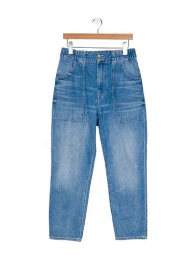 Pre-owned Veronica Beard High-rise Straight Leg Jeans In Blue
