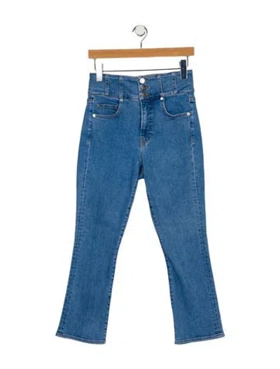 Pre-owned Veronica Beard High-rise Straight Leg Jeans In Blue