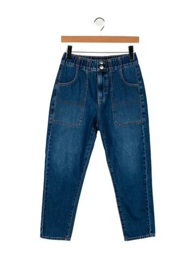 Pre-owned Veronica Beard High-rise Straight Leg Jeans In Blue