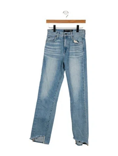 Pre-owned Veronica Beard High-rise Straight Leg Jeans In Blue