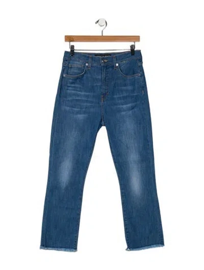 Pre-owned Veronica Beard High-rise Straight Leg Jeans In Blue