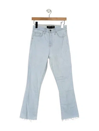 Pre-owned Veronica Beard High-rise Straight Leg Jeans In Blue