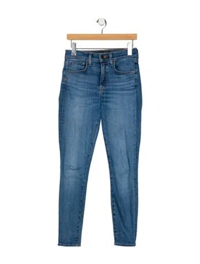 Pre-owned Veronica Beard High-rise Straight Leg Jeans In Blue