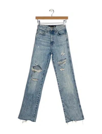 Pre-owned Veronica Beard High-rise Straight Leg Jeans In Blue