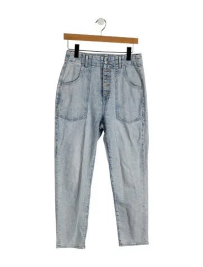 Pre-owned Veronica Beard High-rise Straight Leg Jeans In Blue