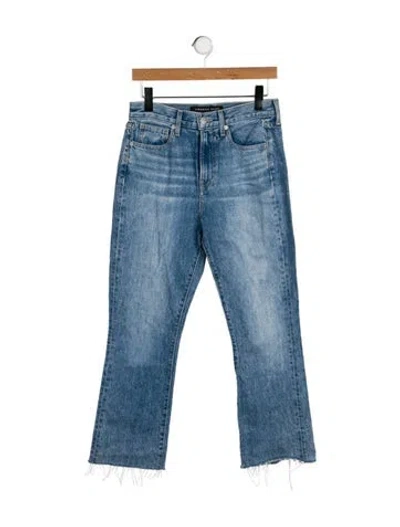 Pre-owned Veronica Beard High-rise Straight Leg Jeans In Blue