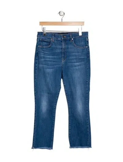 Pre-owned Veronica Beard High-rise Straight Leg Jeans In Blue