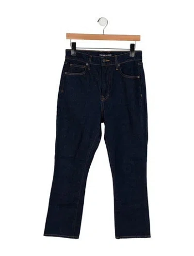 Pre-owned Veronica Beard High-rise Straight Leg Jeans In Blue