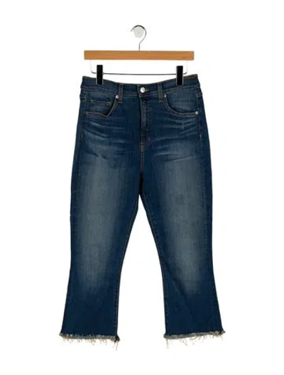 Pre-owned Veronica Beard High-rise Straight Leg Jeans In Blue